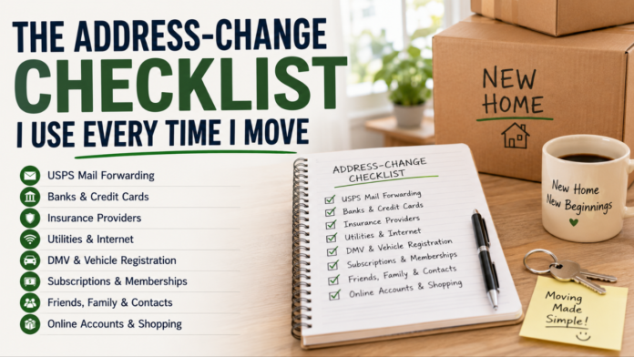 The Address-Change Checklist I Use Every Time I Move