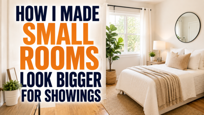 How I Made Small Rooms Look Bigger for Showings