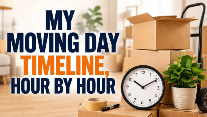 My Moving Day Timeline, Hour by Hour